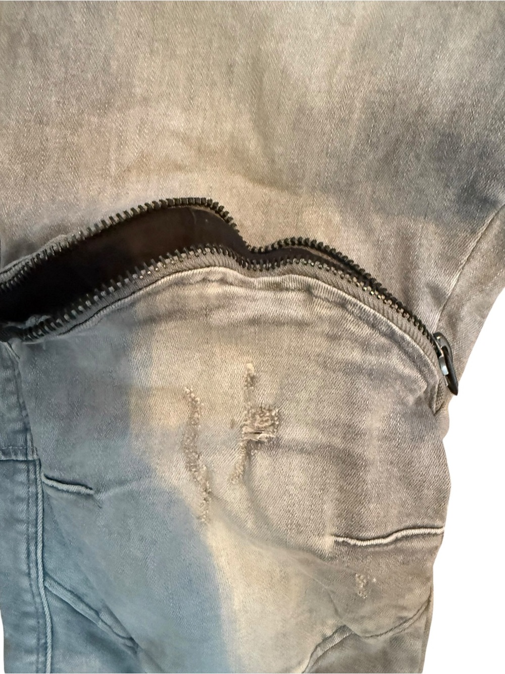 Men’s G Star RAW 5620 3D Zip Knee Skinny jeans gray wash NWT Size 40/34 - Picture 6 of 16